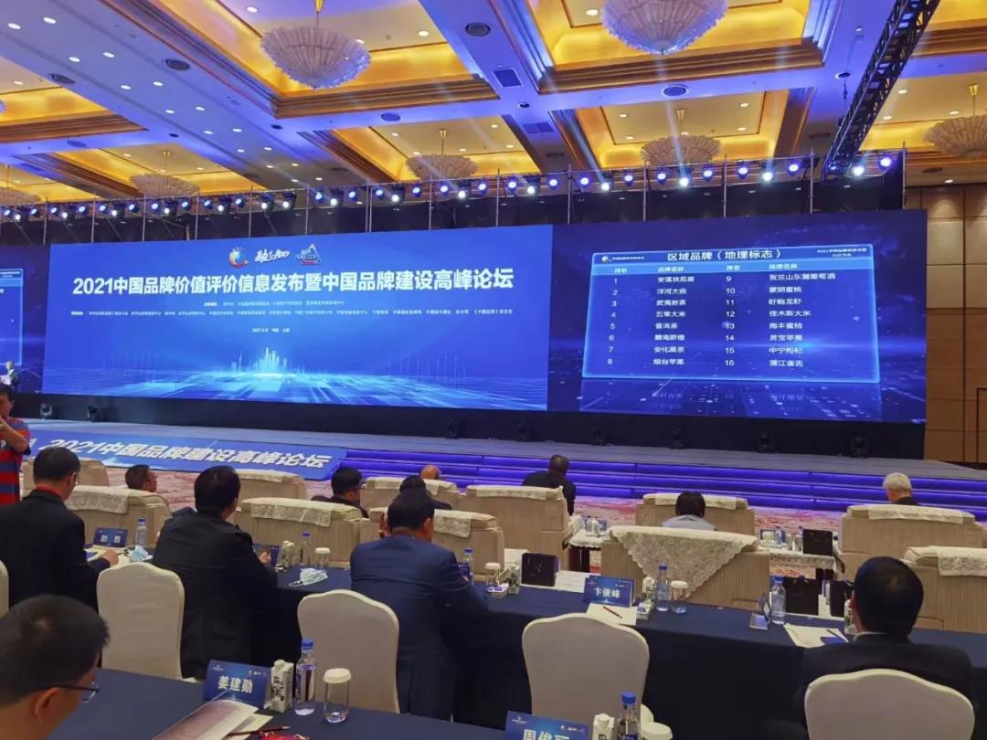 2021中国品牌价值评价信息发布暨中国品牌建设高峰论坛